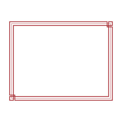 red chinese border frame