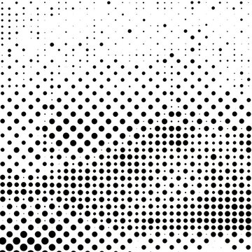 A half-tone dot pattern background with motion blur, adding a dynamic visual effect