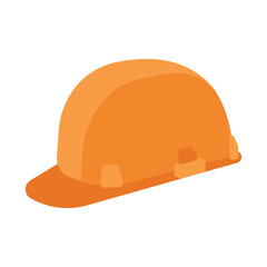 Construction helmet, working tool. Head protection. Isolated vector illustration for your design
