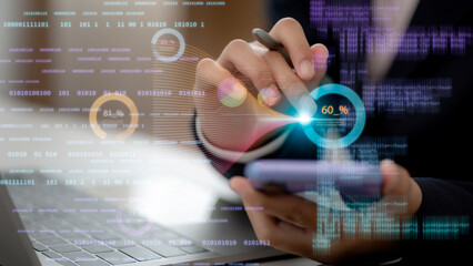 Scientists compute, analyze, and visualize complex data sets on computers, data mining, artificial intelligence, Data science, and big data technology.