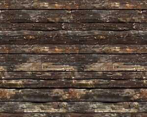 Obraz premium Wood Background Seamless. Closeup of Dark Brown Wood Board for Carpenter's Shop