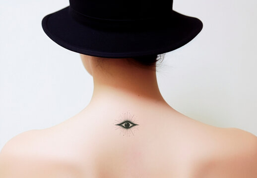Back Tattoo Mockup With Generative AI
