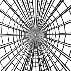 Naklejka premium A perspective 3D grid, adding depth and dimension