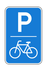 Fahrrad Parkplatz Vektor Schild
