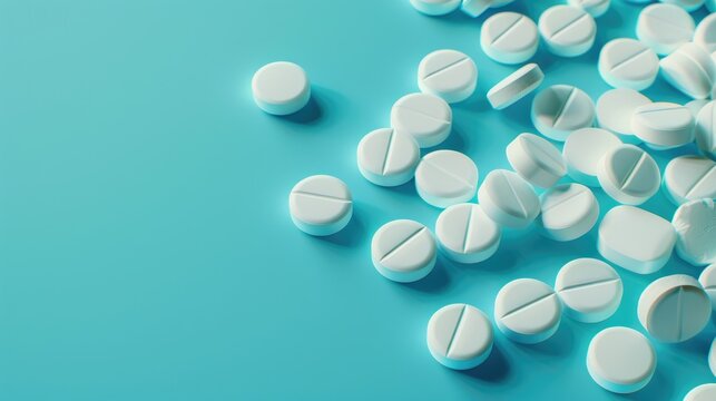 Trimethoprim tablets with blank space for medical concepts