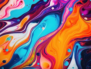 Fototapeta premium Colorful liquid marble background abstract flowing texture experimental art