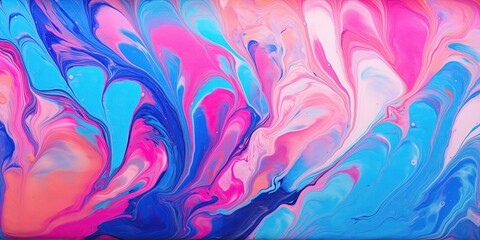 Colorful liquid marble background abstract flowing texture experimental art