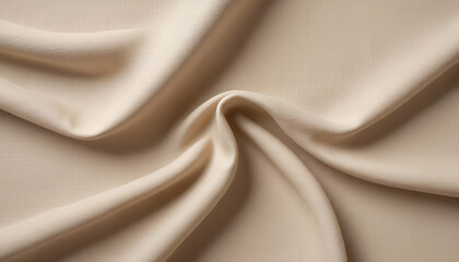 Naklejka premium beige or undyed linen fabric texture background