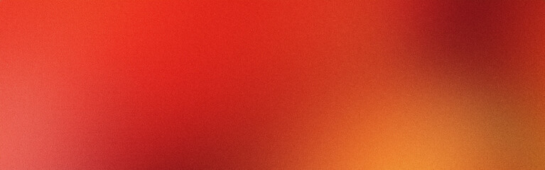 Abstract red orange gradient background with grainy texture, suitable for banner, poster, cover, card, design, template and your creative design works