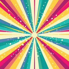 A radial symmetrical burst design element, creating a dynamic visual effect