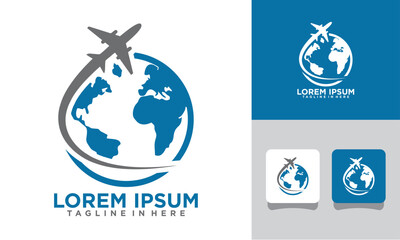 earth plane logo icon set