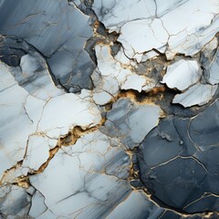 Refined Marble Wallpaper in White and Gray with a Muted Cinematic Tone