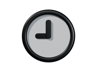 3D rendered analog clock