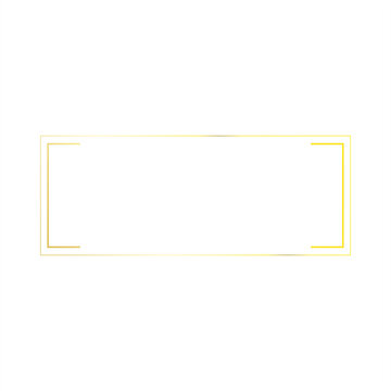 gold rectangle frame border v...