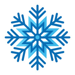 Christmas Winter Snowflake Vector on White Background