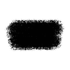 Black paint brush stroke with transparent background


