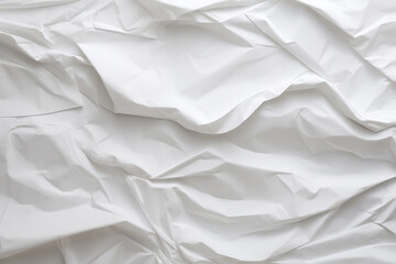 Processed collage of crumpled white paper sheet texture. Background for banner, backdrop or texture