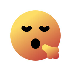 Editable sigh, relief, expression emoticon vector icon. Part of a big icon set family. Part of a big icon set family. Perfect for web and app interfaces, presentations, infographics, etc