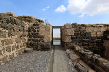 Belvoir Israel 05 10 2023 . Belvoir is an archaeological monument, an ancient Hospitaller fortress,...