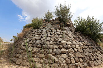 Belvoir Israel 05 10 2023 . Belvoir is an archaeological monument, an ancient Hospitaller fortress, located south of the Sea of ​​Galilee.