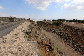 Belvoir Israel 05 10 2023 . Belvoir is an archaeological monument, an ancient Hospitaller fortress, located south of the Sea of ​​Galilee.