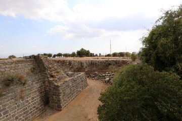 Belvoir Israel 05 10 2023 . Belvoir is an archaeological monument, an ancient Hospitaller fortress,...