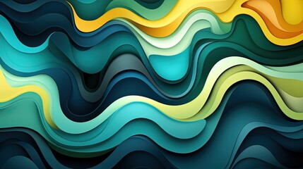 Abstract Fluid Background with Vibrant Multicolors and Smooth Flow