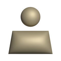 Human personal 3d symbols green avatar pictogram element