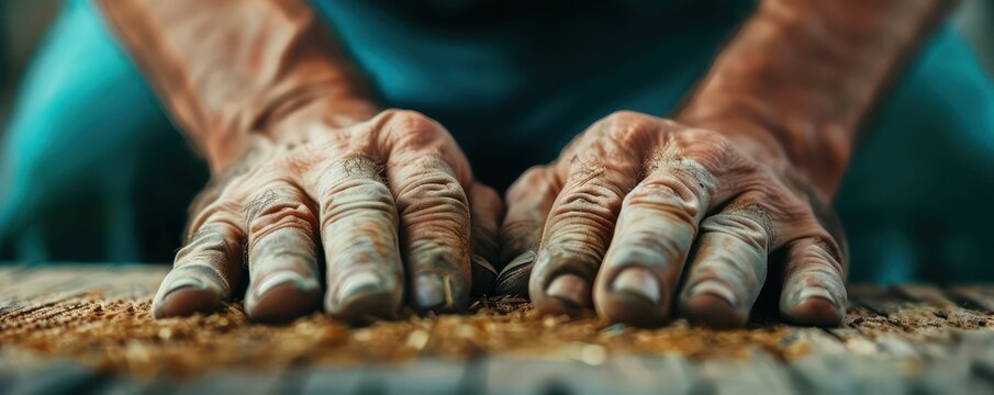 The Hands of a Craftsman A Close-Up Look at the Intricate Toil of Instrument Making, Capturing the Skill and Dedication of a Master Craftsman