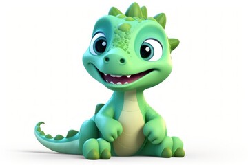 Fototapeta premium Dinosaur reptile cartoon animal.
