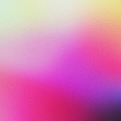 Vibrant and textured abstract background with grainy gradient from yellow to magenta