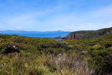 Fototapeta premium Bruny Cape, Lighthouse, Island, Tasmania Wilderness, Australia 