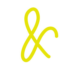 Hand drawn ampersand 