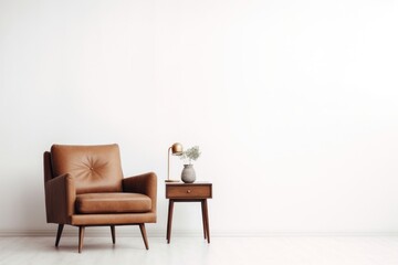 Minimalist cozy modern living space