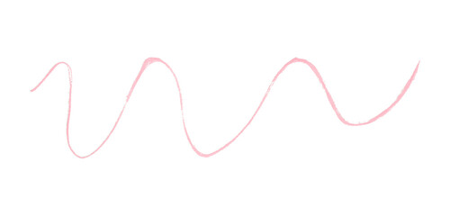 Pink pencil lines isolated on transparent background.