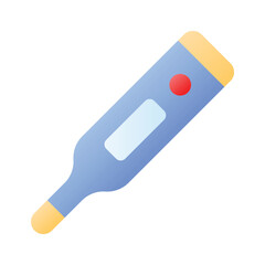 Thermometer in modern style, temperature measuring gauge