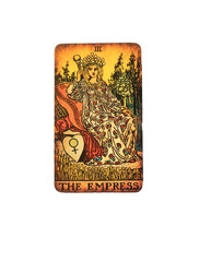 the Empress, single Tarot Card on transparent Background