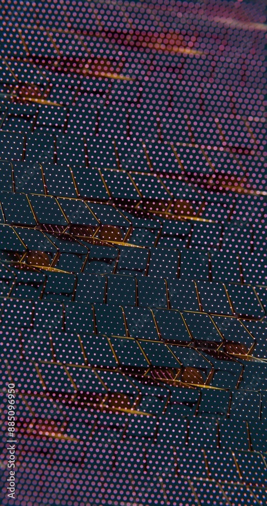 Poster dark geometric pattern with subtle golden highlights........