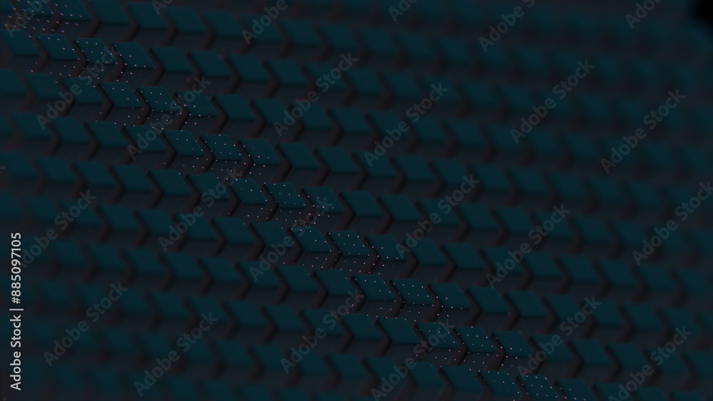 Poster Dark Geometric Pattern with Subtle Pink Dots..