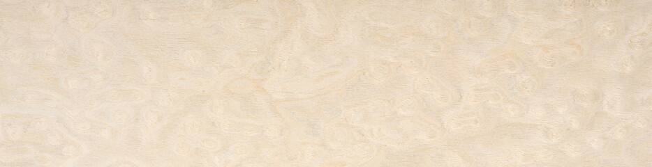 Warm taupe and soft cream hues intermingle in the unique pattern of this high-quality maple burl wood veneer