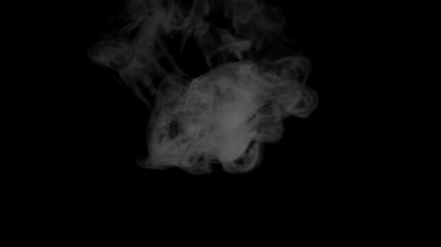 High Angle Shot Real Smoke at 4K #04