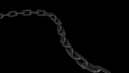 Chains on a black background.