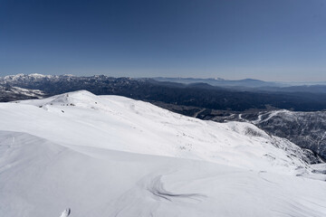 厳冬期の唐松岳