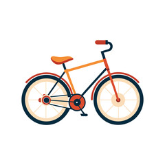 Fototapeta premium Flat Bike Icon Design Illustration