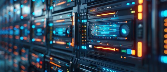 Obraz premium Cutting-Edge High- Farm for Video Processing