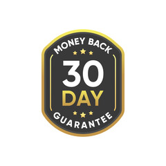 30 days money back guarantee Badge Banner icon vector design