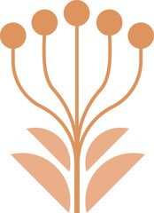 Modern Nordic style flower logo © Marina Zlochin