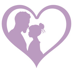 father and daughter heart frame