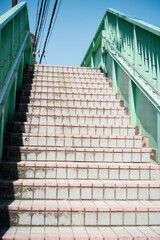 歩道橋の階段