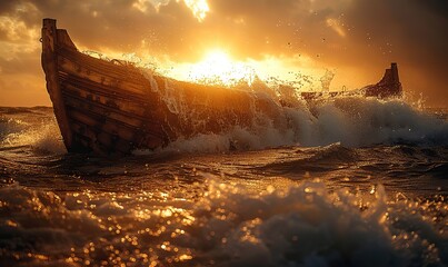 noah s ark boat in the genesis flood